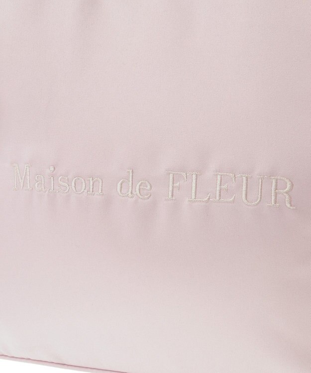 Maison de FLEUR リボンギャザーハンドル2Wayトートバッグ Pink