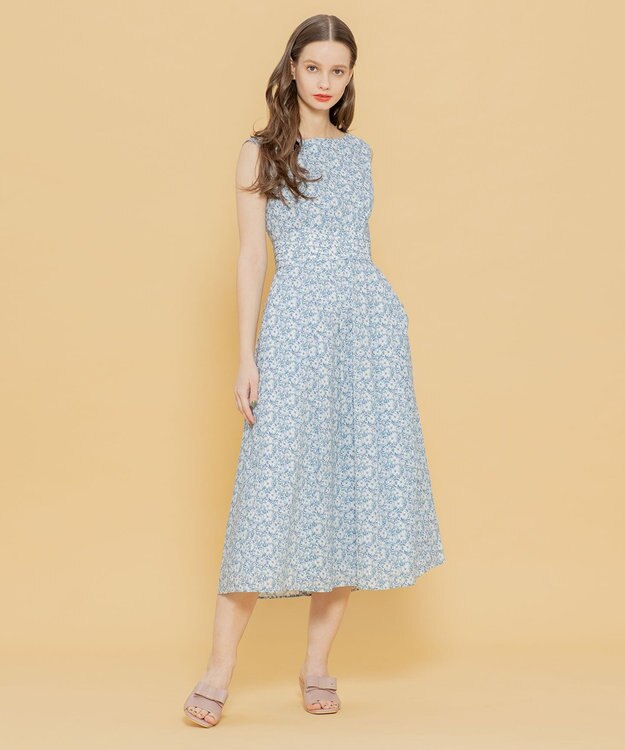 TOCCA 【LIBERTY社オリジナル素材】【洗える！】FLORAL STORY ドレス ブルー系5