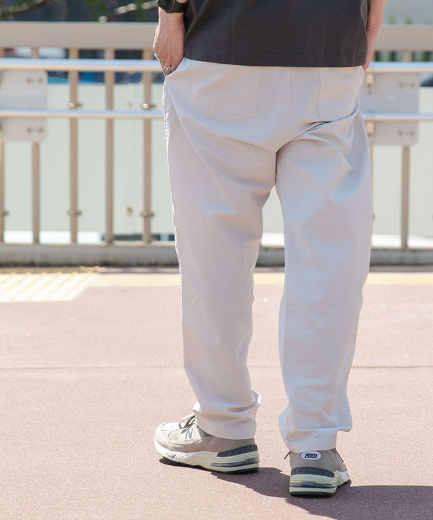 WEGO ナイロンイージーパンツ ライトグレー