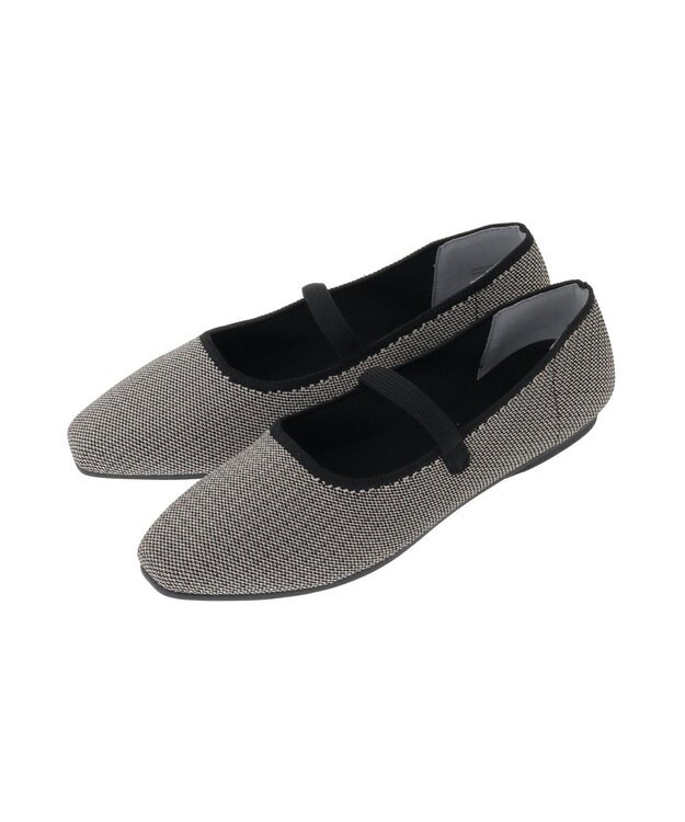 AMERICAN HOLIC ニットメリージェーンパンプス Beige