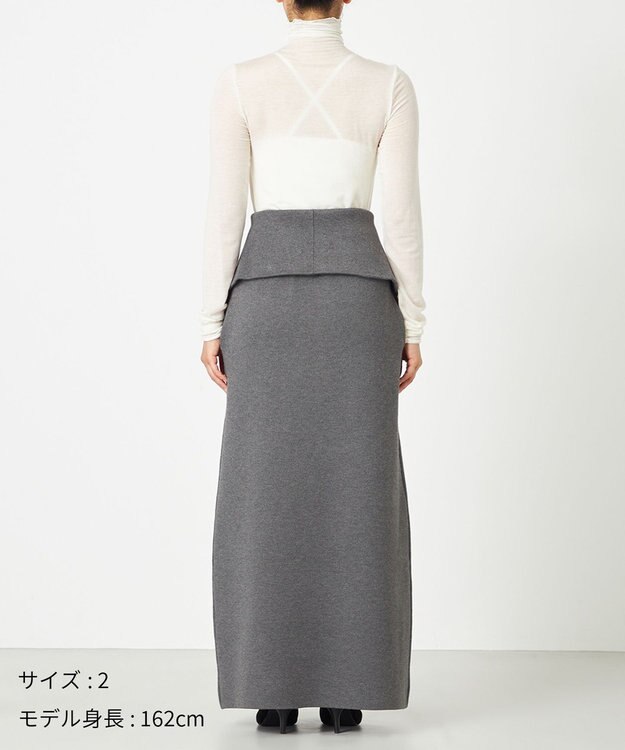 NAVE 【ReNAVE・洗える】スムースニット マルチWAYワンピース グレー系