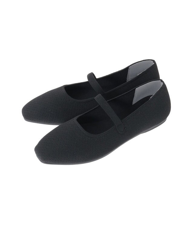 AMERICAN HOLIC ニットメリージェーンパンプス Black