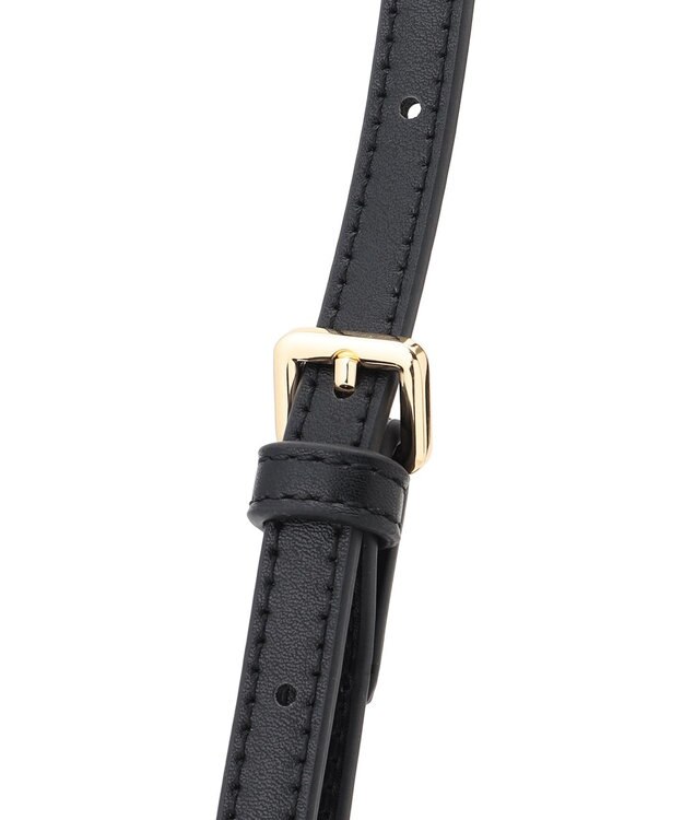 23区 【先行予約】ペーパーライクコンビ ショルダーバッグ (S) ブラック×ベージュ