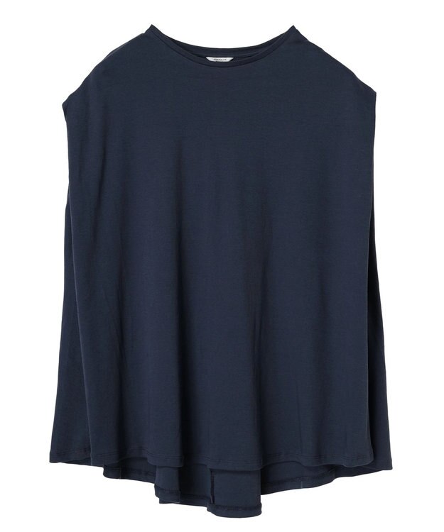 AMERICAN HOLIC 接触冷感フレンチスリーブカットチュニック Dark Navy