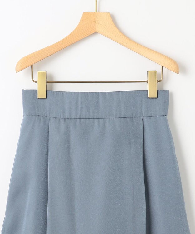 組曲 S シャイニーオーガン フレアスカート ダスティブルー系