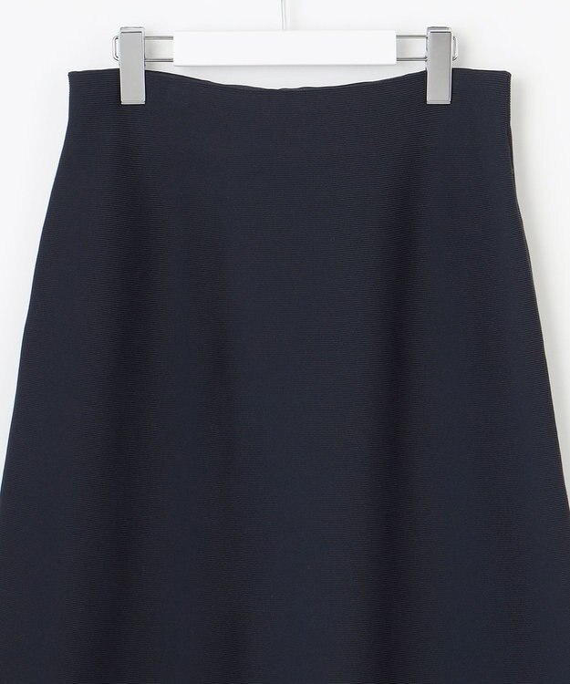 自由区 S モールブロッキングニット スカート ネイビー