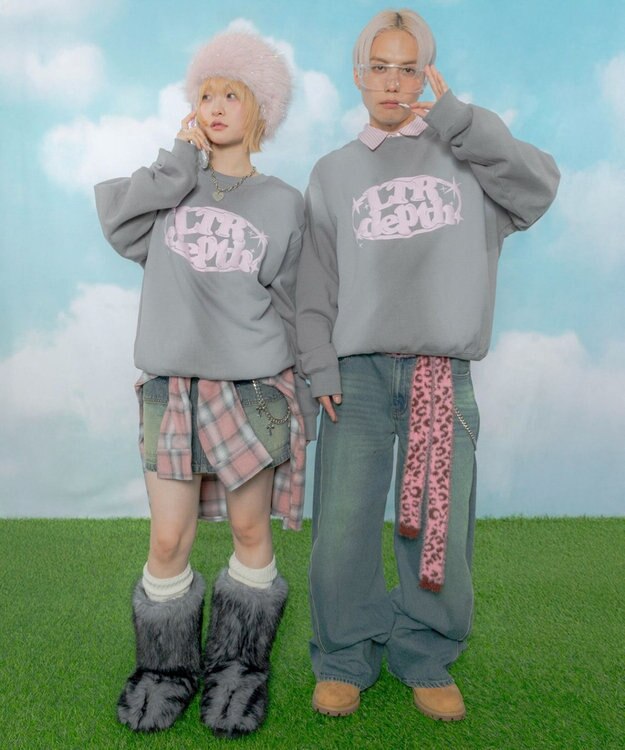 WEGO 【ユニセックス着用ITEM】サークルロゴプルオーバー グレーその他