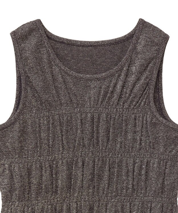 Green Parks ・Ｐｅｔｉｔ　Ｆｌｅｕｒ　シャーリングラメタンクトップ Gold