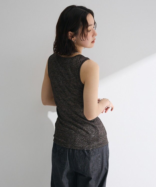 Green Parks ・Ｐｅｔｉｔ　Ｆｌｅｕｒ　シャーリングラメタンクトップ Gold