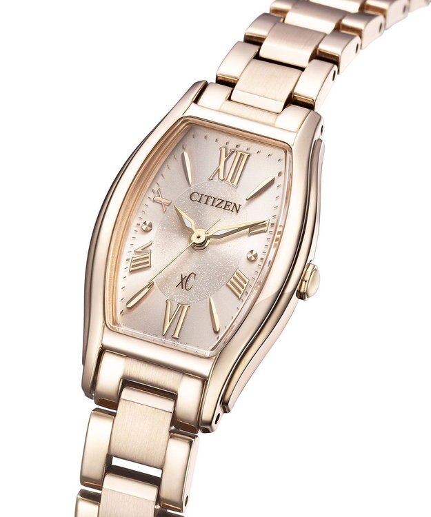 CITIZEN 【電池交換不要】サクラカラーのトノー型ウオッチ サクラ色