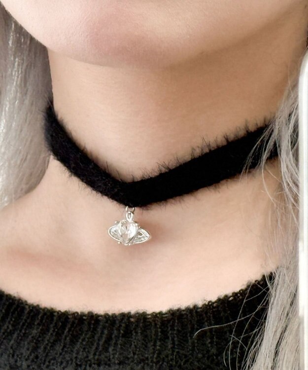 WEGO Lモチーフシャギーニットチョーカー 柄2