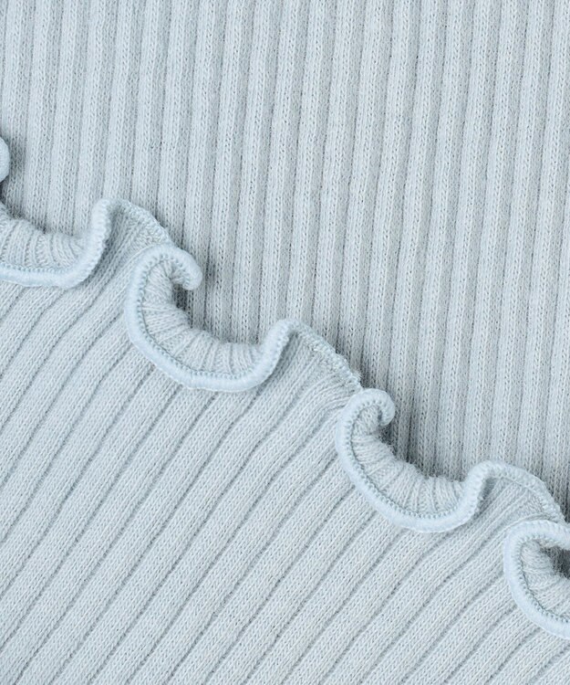 組曲 KIDS 【80-100㎝】リブリボン トップス サックスブルー系