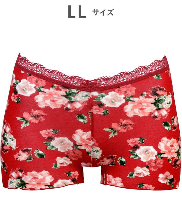 WACOAL 【ゆるふわパンツ】 ショーツ ボーイレングス やさしいはきごこち しめつけ感少ない PPD454 /ワコール レッド