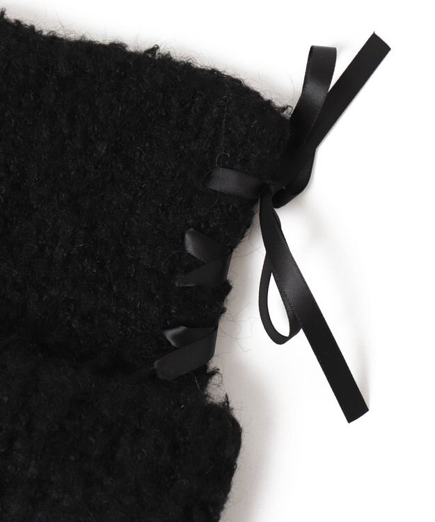 WEGO レースアップネコミミニットキャップ ブラック