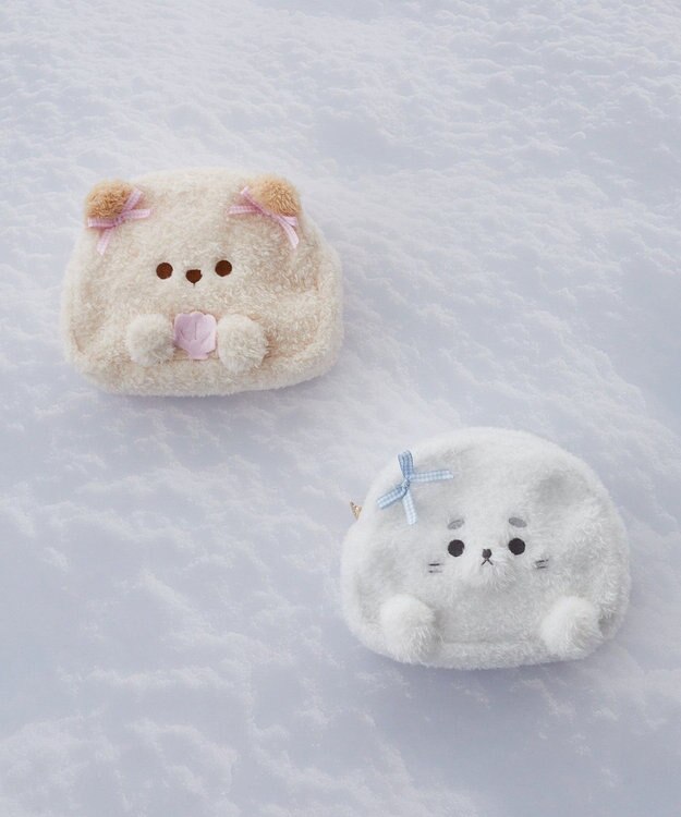 Maison de FLEUR アザラシフェイスポーチ White