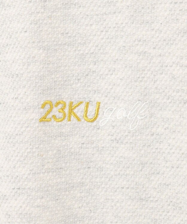 23区GOLF 【WOMEN】ライトハニカム 半袖ポロシャツ ライトグレー系