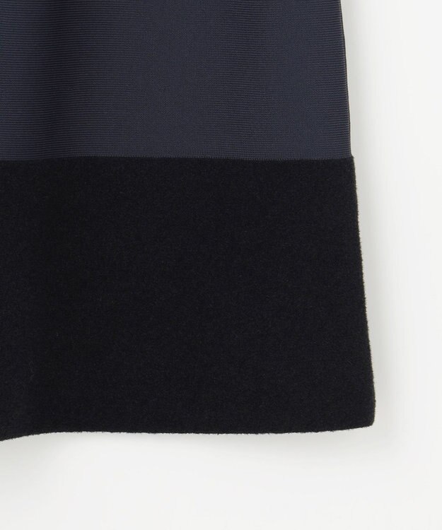 自由区 S モールブロッキングニット スカート ネイビー