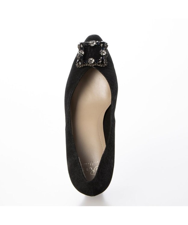 Riz raffinee <Riz raffinee>ビジューバックルパンプス ブラックメタリック