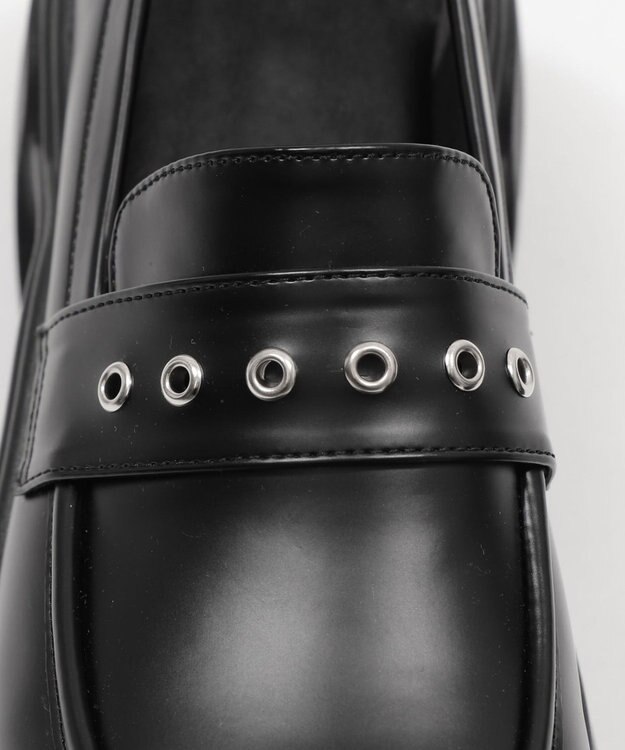 WEGO 2wayリボン厚底ローファー ブラック