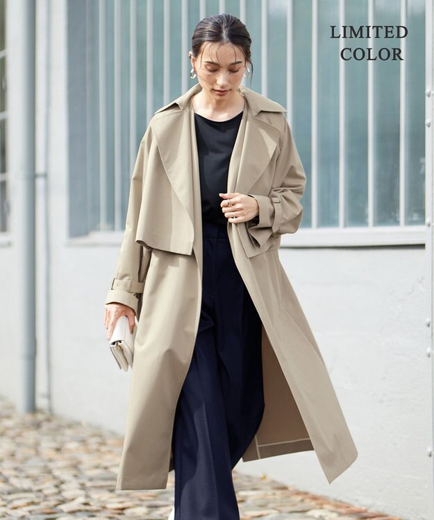 ICB L T/Cシャンブレーツイル 3WAYコート シャンブレーベージュ系［WEB限定］