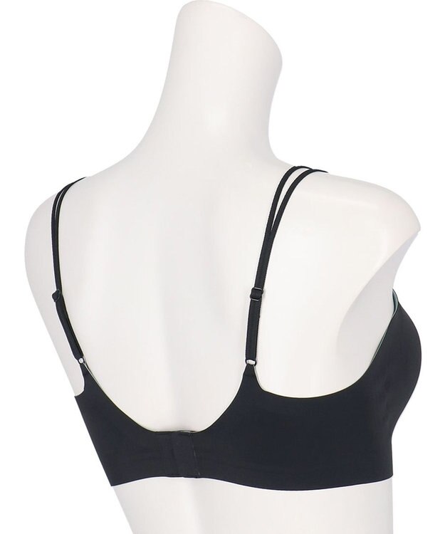 WACOAL ノンワイヤーブラ 【GOCOCi ゴコチ】 ラクなのにしっかりフィット 立体的なバストシルエット レディース ハーフトップ ブラトップ CGG233 /ワコール ブラック