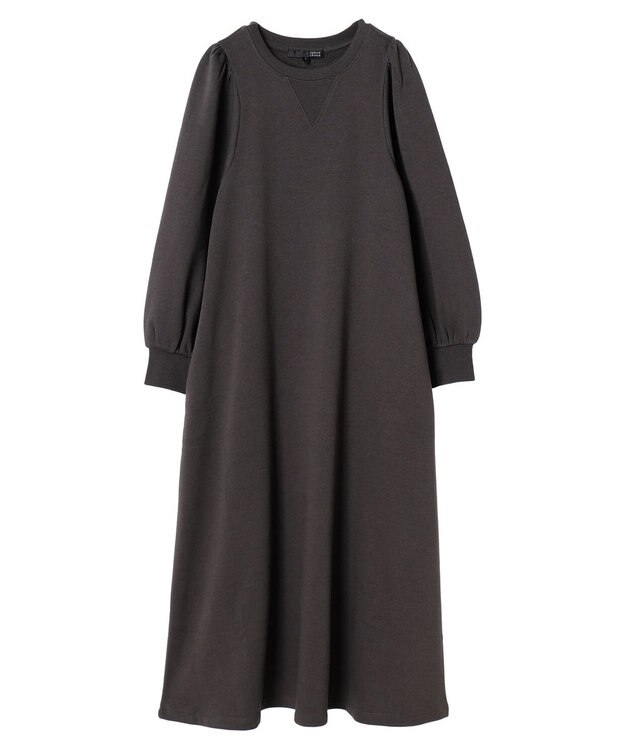 Green Parks ・ＳＵＧＡＲ　ＳＰＯＯＮ　ウラキモウフレアワンピース Charcoal Gray