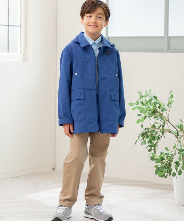 J.PRESS KIDS 【140-170cm】【撥水】マウンテンパーカー ブルー系