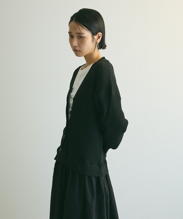 Green Parks ａ．ニットドッキングワンピース Black