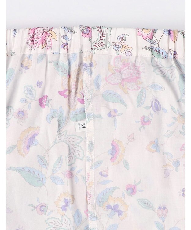 WACOAL ワコール_リラックス＆スリープ パジャマ 綿100%(本体) サテン 長袖 長ズボン ミントン レディース NDX555 /ワコール ホワイト