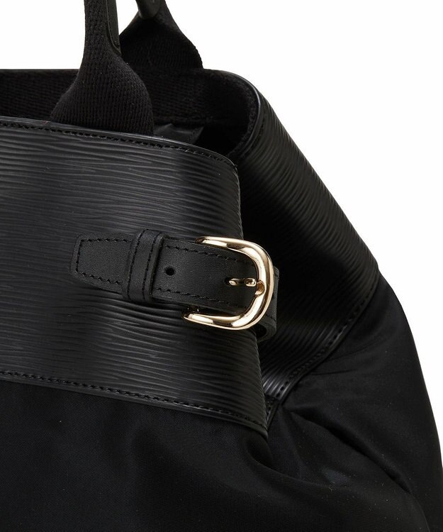 TOPKAPI 【Breath TOPKAPI】RIPPLE リプル ナイロン コンビ ベルト デザイン 3way リュック / バッグパック ブラック