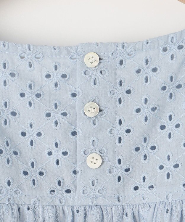 組曲 エンブロイダリーレースフレンチスリーブ ブラウス 【WEB限定】サックスブルー系9