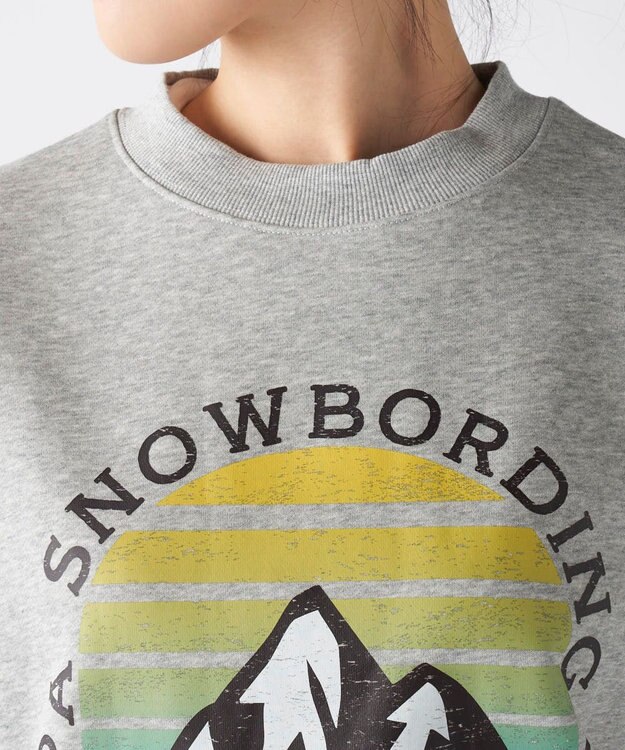 OP／FILA 【Kappa】マウンテンデザイン ユニセックススウェット グレー