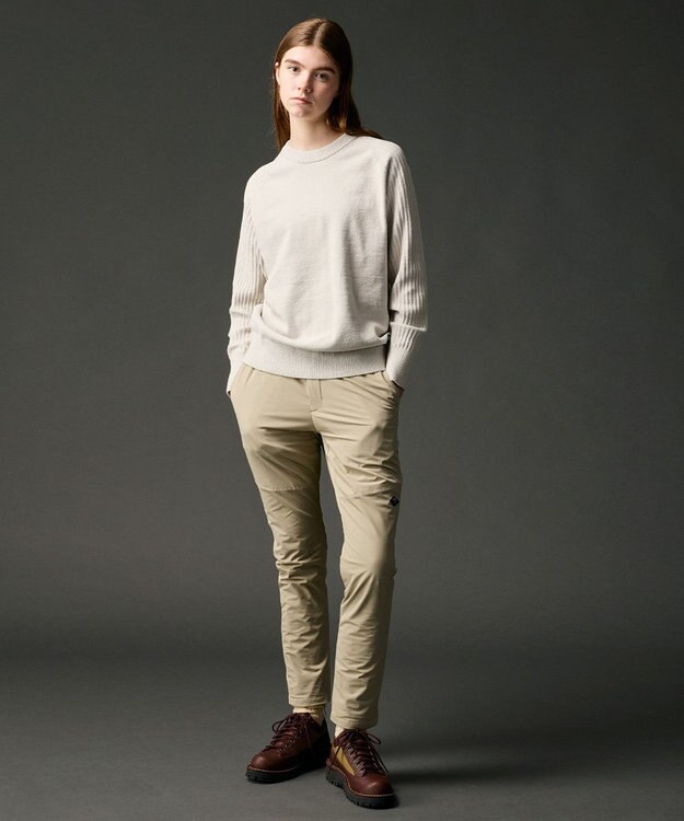 JOSEPH ABBOUD MOUNTAIN 【暖か裏地付/2WAYストレッチ/5ポケット/ソフト】2WAYウォームストレッチ パンツ ベージュ系