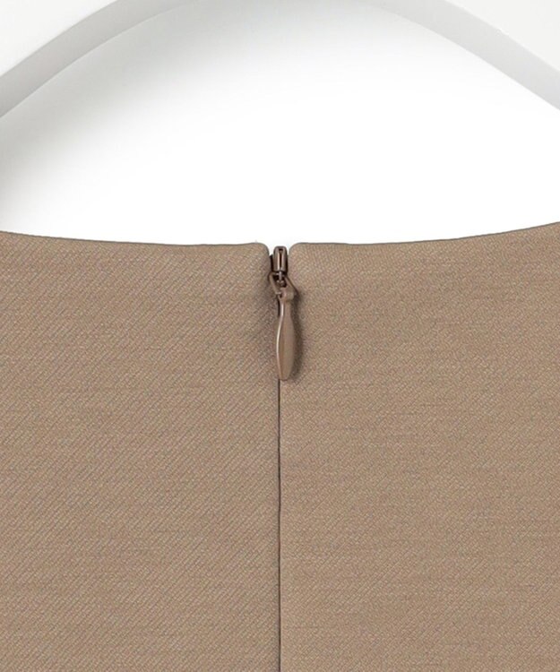 23区 S 【洗える】コンビネーション チュニック カットソー ブラウン×ベージュストライプ