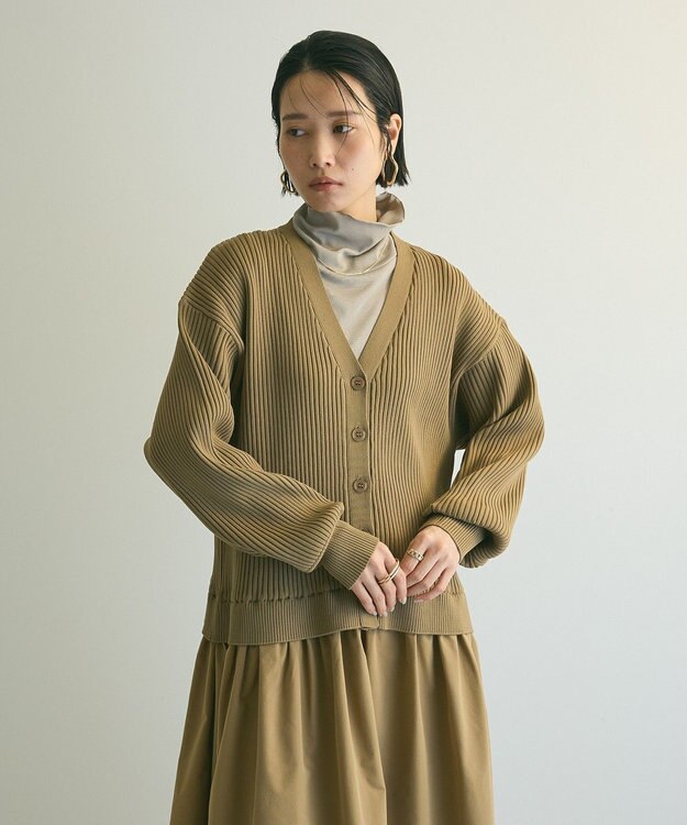 Green Parks ａ．ニットドッキングワンピース Beige