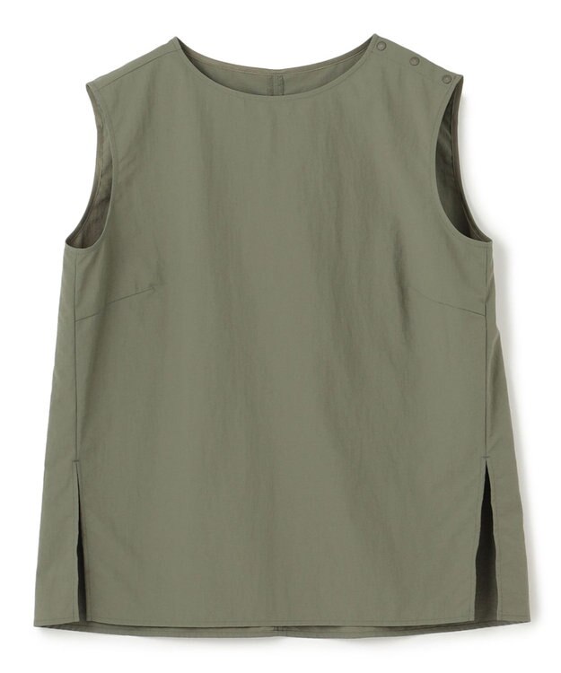 uncrave 【撥水・洗濯機洗い可】ライトプルーフナイロン ブラウス（uncrave WHITE） カーキ