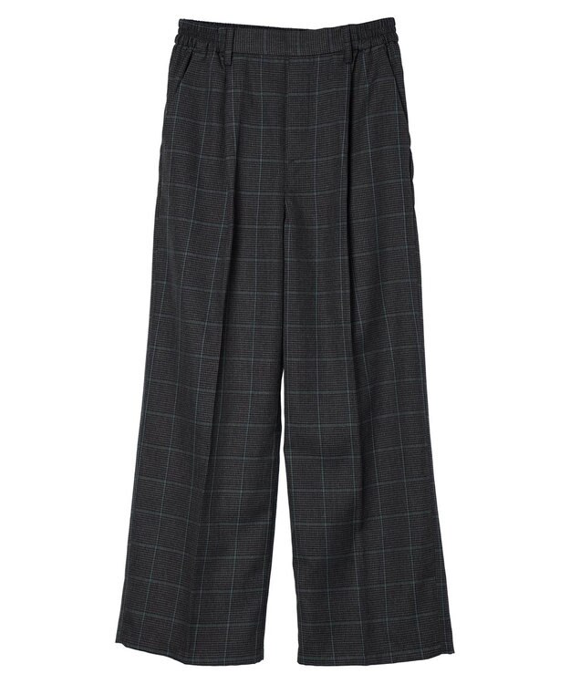 CRAFT STANDARD BOUTIQUE センタープレスチェックパンツ Check Black