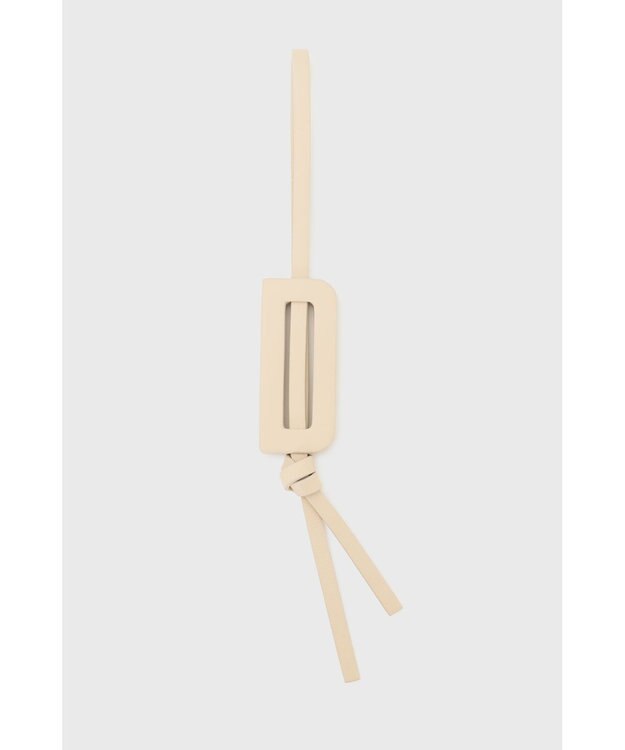 DAKS 上質牛革使用 Dロゴ レザーストラップ ベージュ