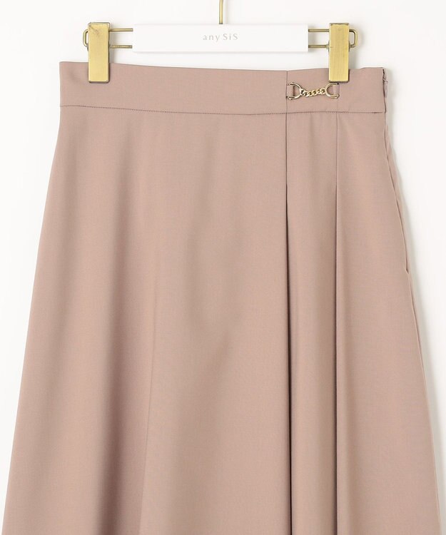 ANY SIS 【接触冷感機能付き】チェーンビットポイント スカート モカ