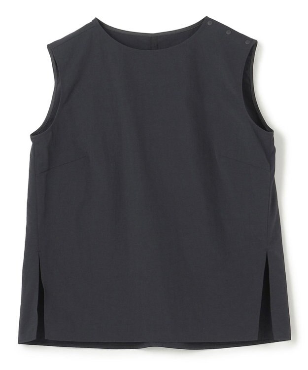 uncrave 【撥水・洗濯機洗い可】ライトプルーフナイロン ブラウス（uncrave WHITE） ブラック