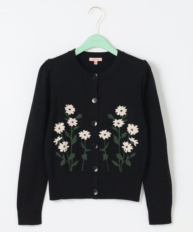 TOCCA 【洗える！】GENTILESSE カーディガン ブラック系