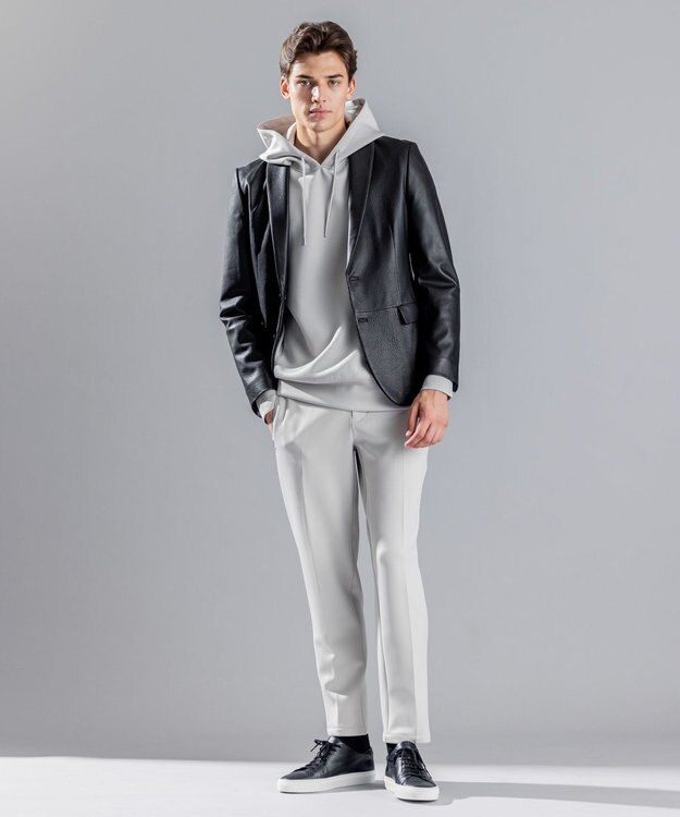 JOSEPH HOMME 【LEON 掲載】<WEB限定>ライトゴートシュリンクレザー　ジャケット ブラック系