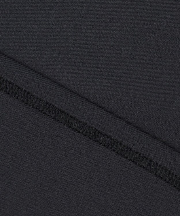 23区GOLF 【23Fondation/WOMEN】【吸水速乾/UVケア】ラインモックシャツ ブラック系