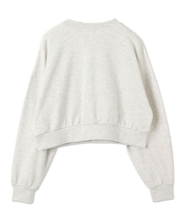 WEGO デニムワッペンプルオーバー 杢グレー