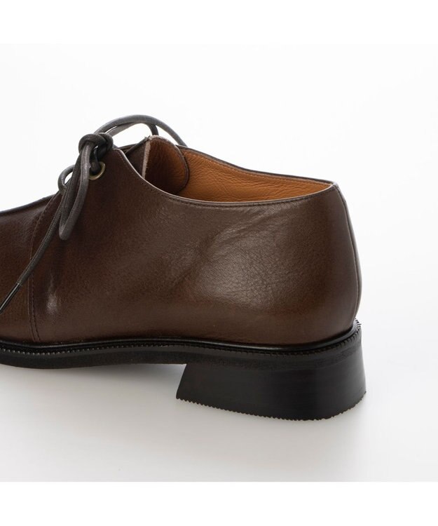 ing <ing>センターシームレースアップシューズ ダークブラウン