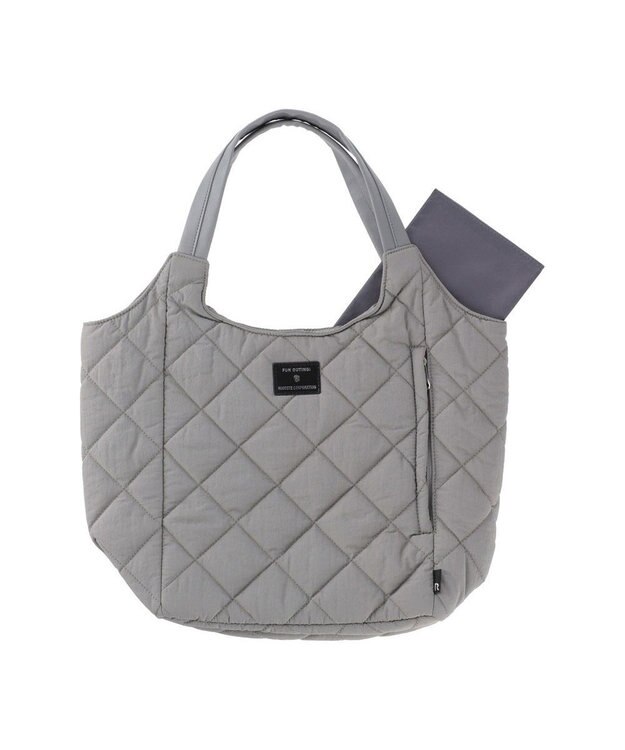 ROOTOTE 1331【仕切り+自立+撥水】LT.ラウンド.パルーティ.キルト-C 03：グレー