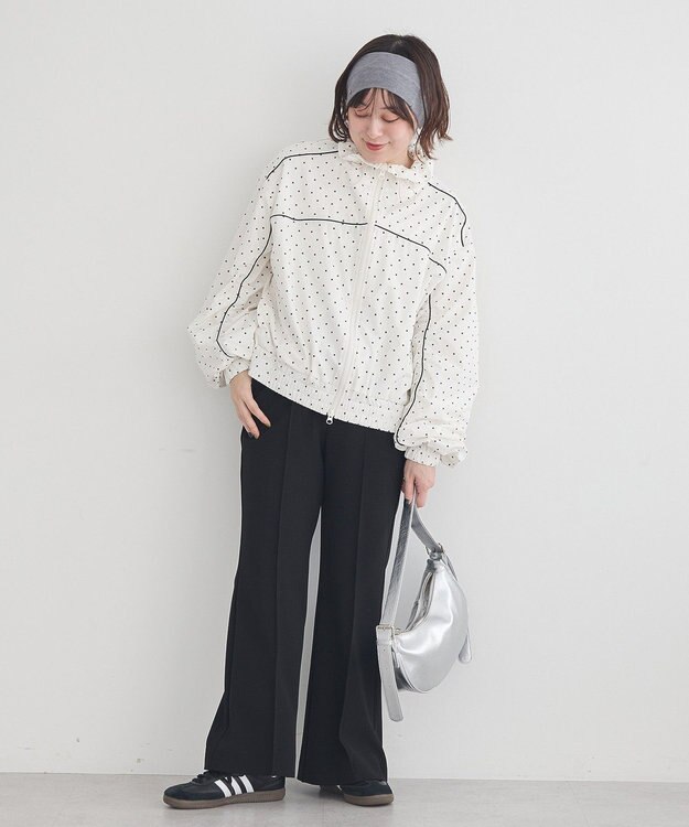 earth music&ecology リブニットターバン Gray