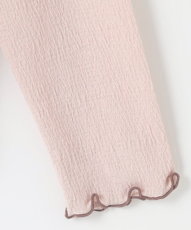 Feroux 【洗える】シアーメロー プルオーバー ピンク系