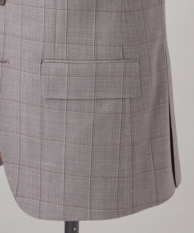 GOTAIRIKU 【DORMEUIL】AMADEUS365 3ピーススーツ （グレーチェック） ライトグレー系4