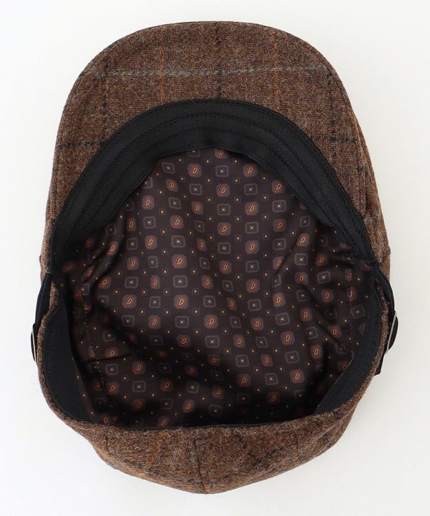 JOSEPH ABBOUD 【サイズ調整可・ツィード/UKファブリック】ツイード ウインドーペン ハンチング ダークブラウン系4